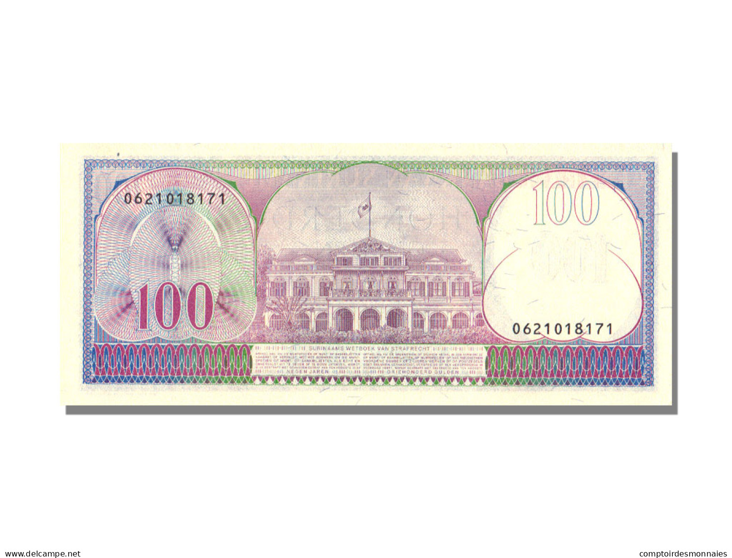Billet, Suriname, 100 Gulden, 1985, NEUF - Suriname