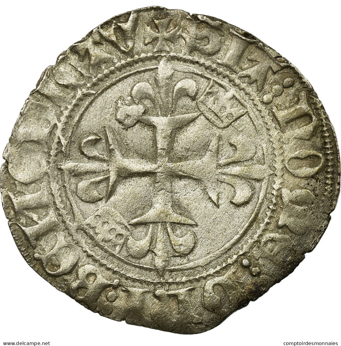 Monnaie, France, Gros, TTB+, Argent, Duplessy:387A - 1380-1422 Charles VI Le Fol