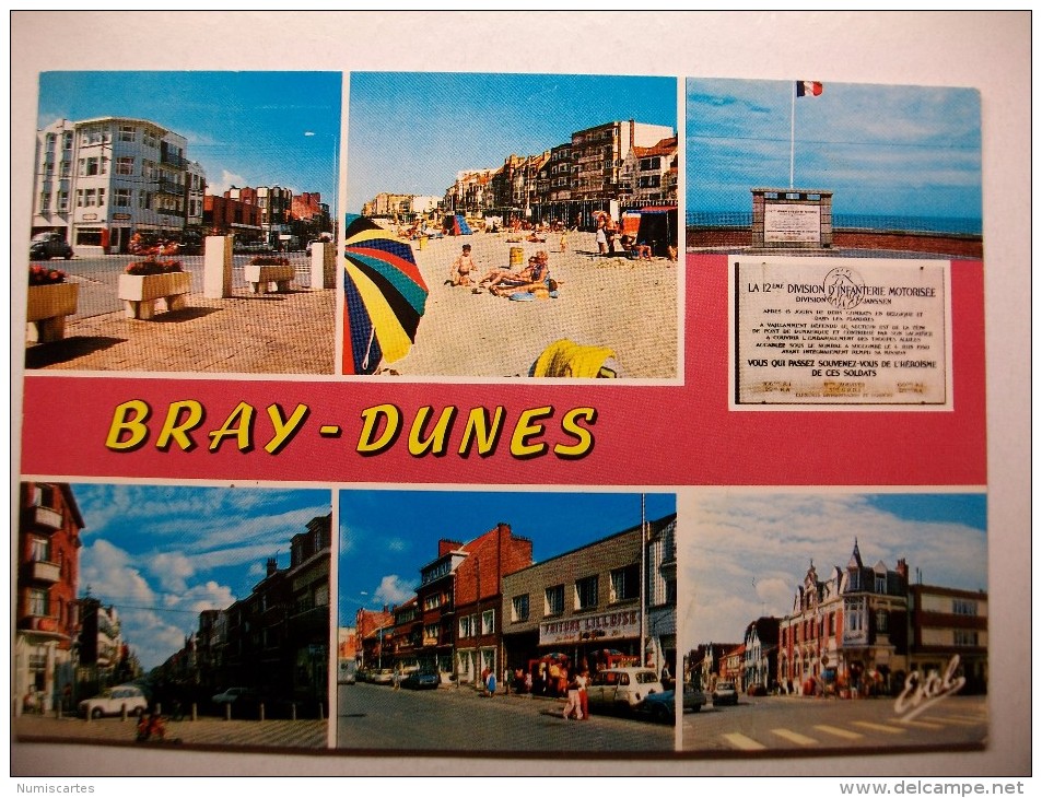 Carte Postale Bray-Dunes  (oblitérée 1978 ) - Bray-Dunes