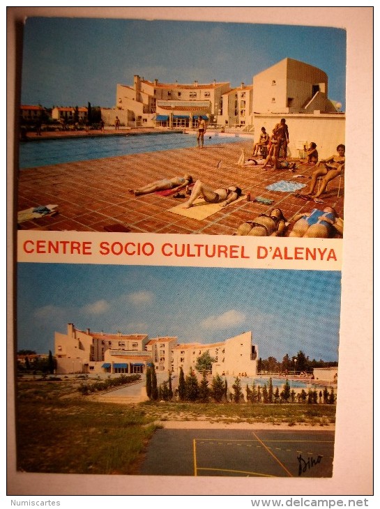 Carte Postale Elne Centre Socio Culturel Alenya (oblitérée 1976) - Elne