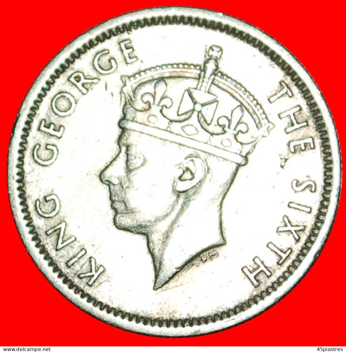 &#9733;2 AXES: SOUTHERN RHODESIA &#9733; 6 PENCE 1951! LOW START&#9733;NO RESERVE! George VI (1937-1952) - Rhodesia