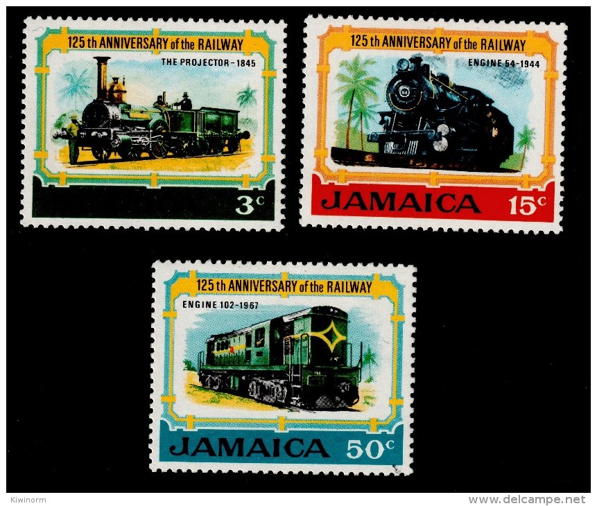 JAMAICA 1970 125th Anniversary Of Railways  - Complete - Mint Never Hinged MNH ** 11A202 - Jamaica (...-1961)
