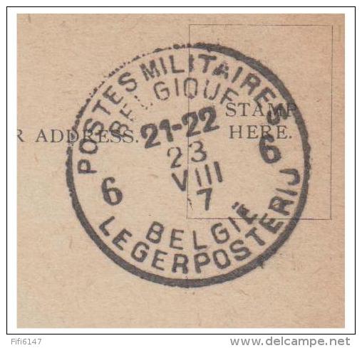 BELGIQUE -- BELGÏE -- POSTE MILITAIRE CARTE EN FRANCHISE --1917 -- - Lettres & Documents