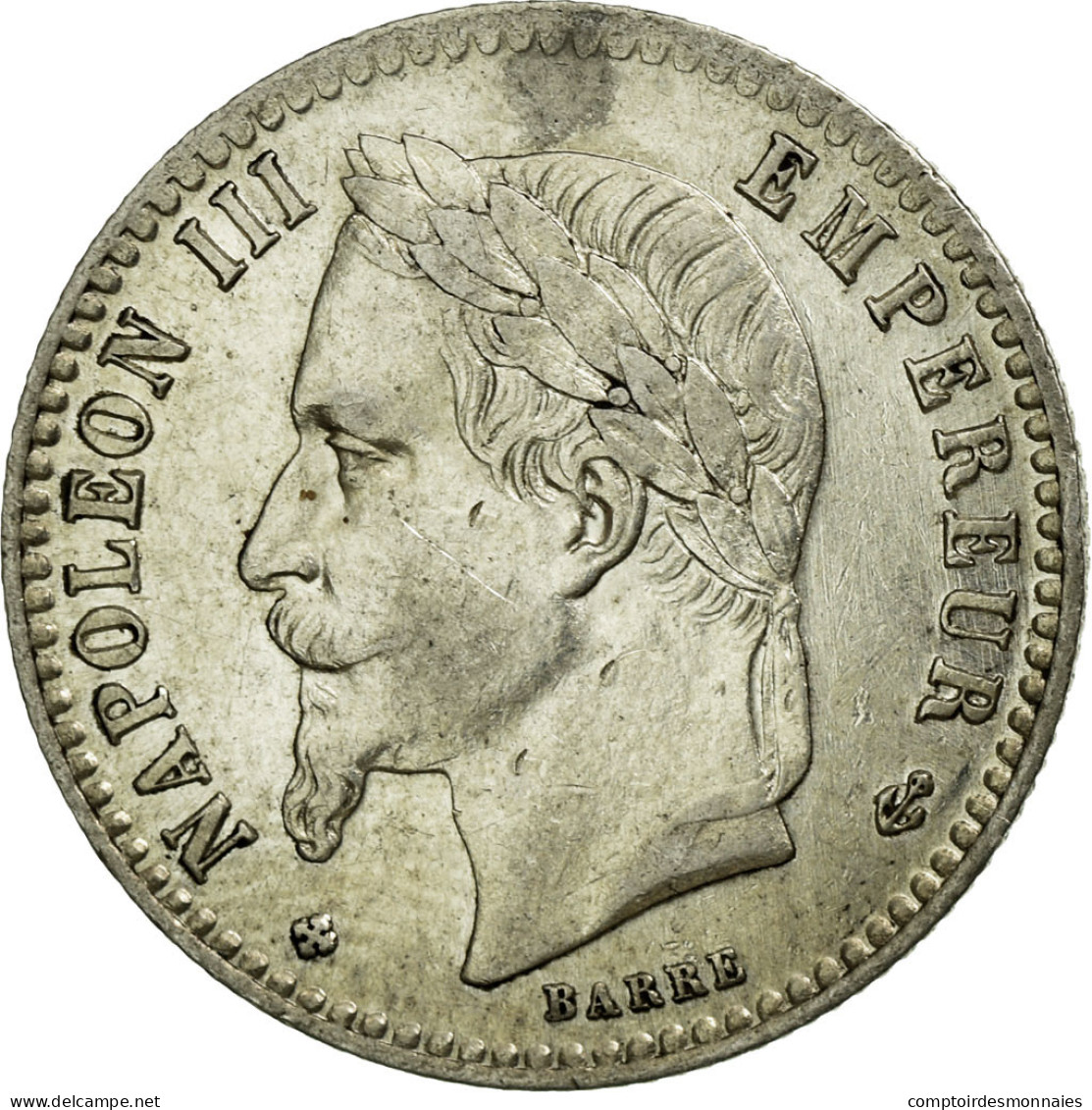 Monnaie, France, Napoleon III, Napoléon III, 50 Centimes, 1865, Strasbourg - G. 50 Céntimos