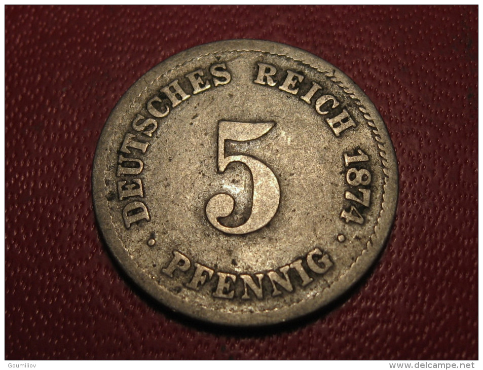 Germany - 5 Pfennig 1874 G 8106 - 5 Pfennig