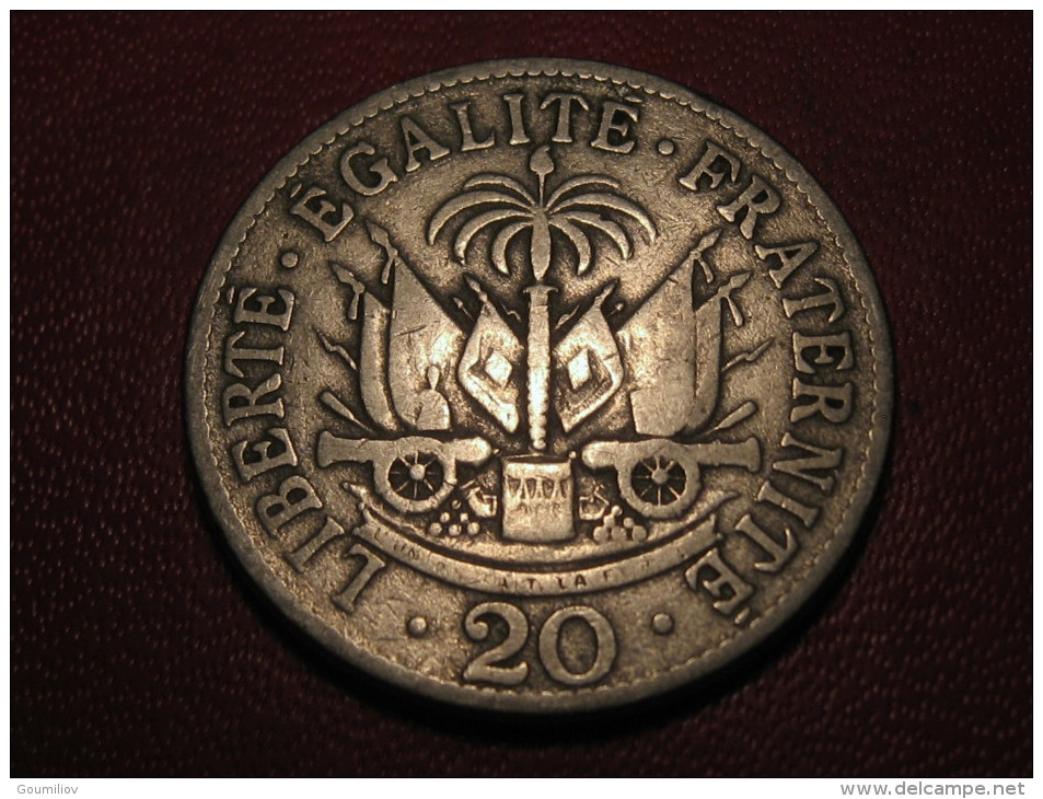 Haiti - 20 Centimes 1907 Liberté égalité Fraternité 8096 - Haiti