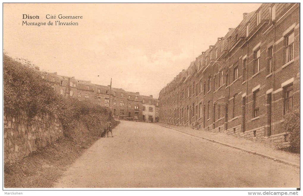 VERVIERS - DISON (4820) : CITE GOEMAERE - MONTAGNE DE L´INVASION. CPA. - Dison