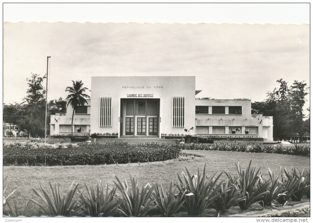 Togo Lome - CHAMBRE DES DEPUTES - Vintage Old Original Photo Postcard - Togo