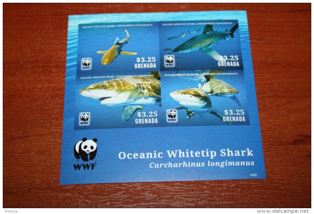 WWF Fish 2014 Grenada  Rare Mini-block Imperf !!! - Fishes