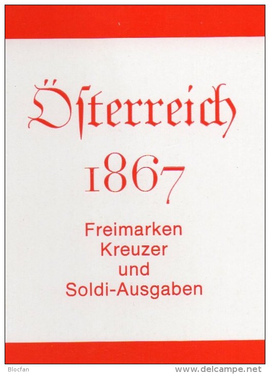 Handbook 1867 Erste Serie Österreich Antiqu.180€ Klassik Freimarke Kreuzer Und Soldi-Ausgaben Catalogue Stamp Of Austria - Autres & Non Classés