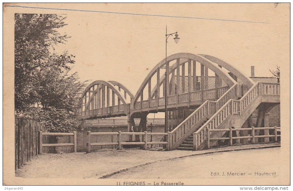 CPSM FEIGNIES (Nord) - La Passerelle - Feignies