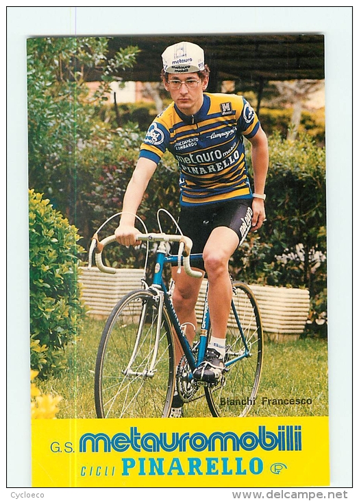 Francesco BIANCHI . 2 Scans. Cyclisme. Metauromobili Pinarello 1983 - Cycling