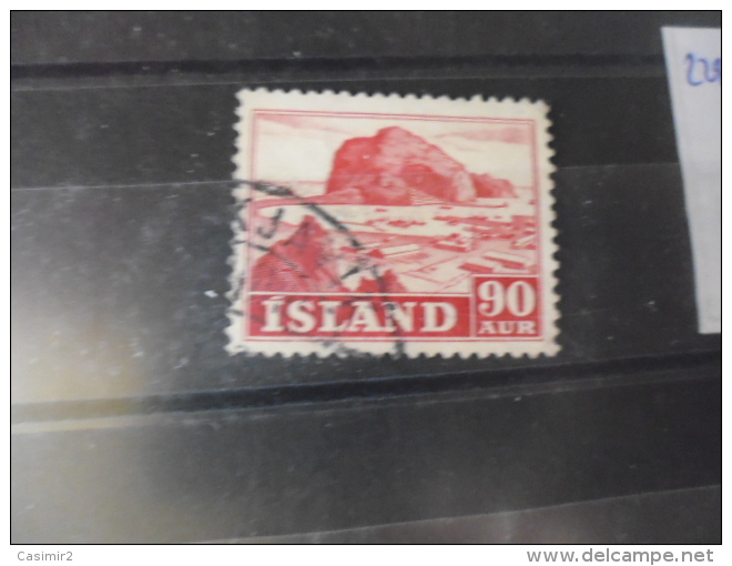 ISLANDE TIMBRE OU SERIE  YVERT N° 228 - Usados