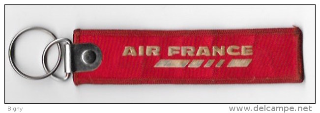 ETIQUETTE TISSU PILOTE De LIGNE " AIR - FRANCE " - Baggage Labels & Tags