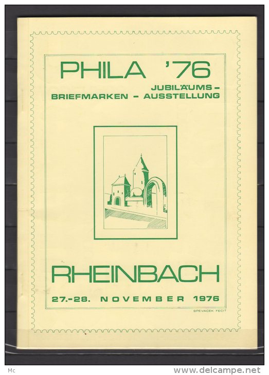 Expo Phila ' 76 - Rheinbach 27 - 28 November 1976 - Expositions Philatéliques