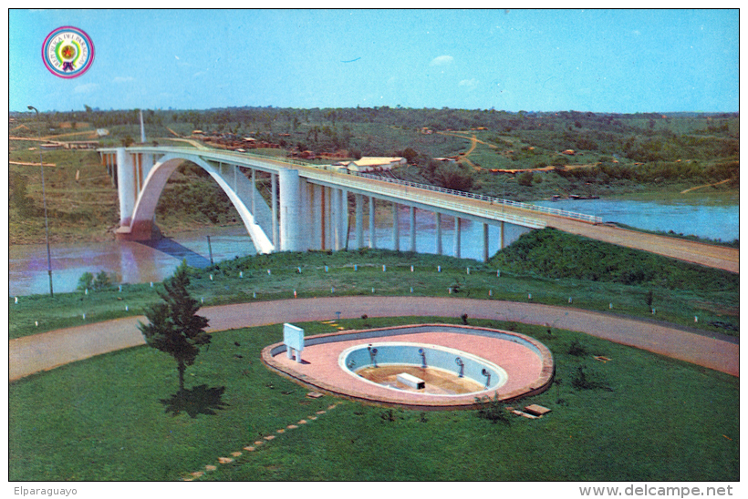 POSTAL PUENTE DE LA AMISTAD PUERTO PRESIDENTE STROESSNER FOZ DO IGUAZU - Paraguay