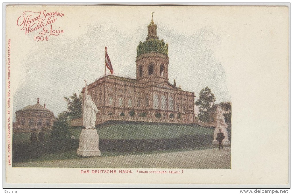 US Unused Postalcard With Das Deutsche Haus During The 1904 World Fair In St. Louis - Summer 1904: St. Louis