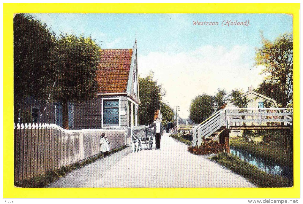 * Westzaan (Noord Holland - Zaanstreek - Zaandam) * Boucherie, Slagerij, Attelage De Chien, Hond, Hund, Dog, TOP - Zaanstreek