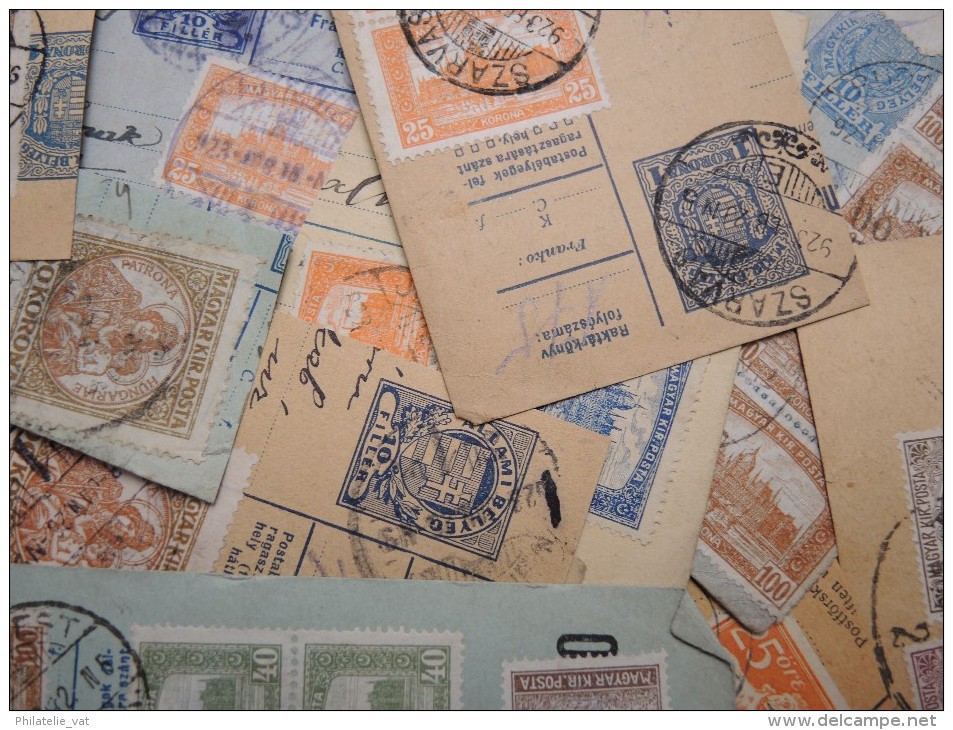 HONGRIE - Lot De Fragments De Colis Postaux  - Lot N°10389 - Parcel Post