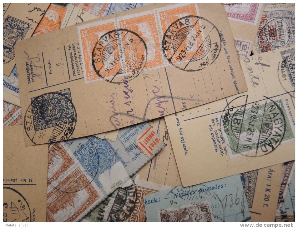 HONGRIE - Lot De Fragments De Colis Postaux  - Lot N°10389 - Parcel Post