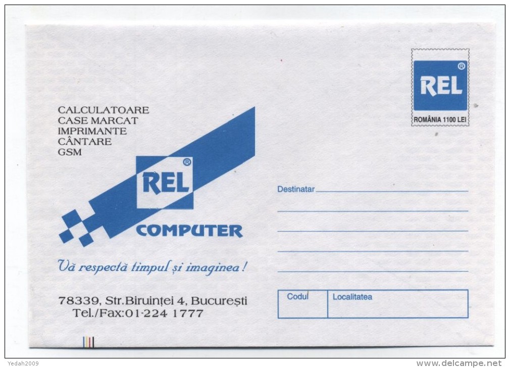 Romania REL COMPUTER ADVERTISING COVER 1999 - Computers
