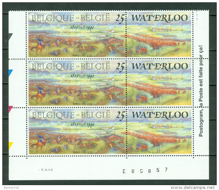 België/Belgique 1990 COB/OBP 3 X 2376** , Mi 3 X 2428** - Ungebraucht