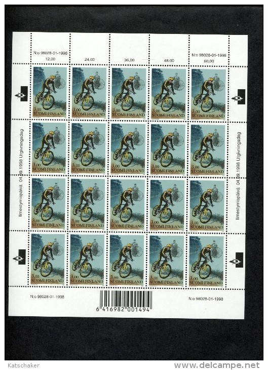 FINLAND POSTFRIS MINT NEVER HINGED POSTFRISCH EINWANDFREI YVERT 1411 Fiets - Blokken & Velletjes