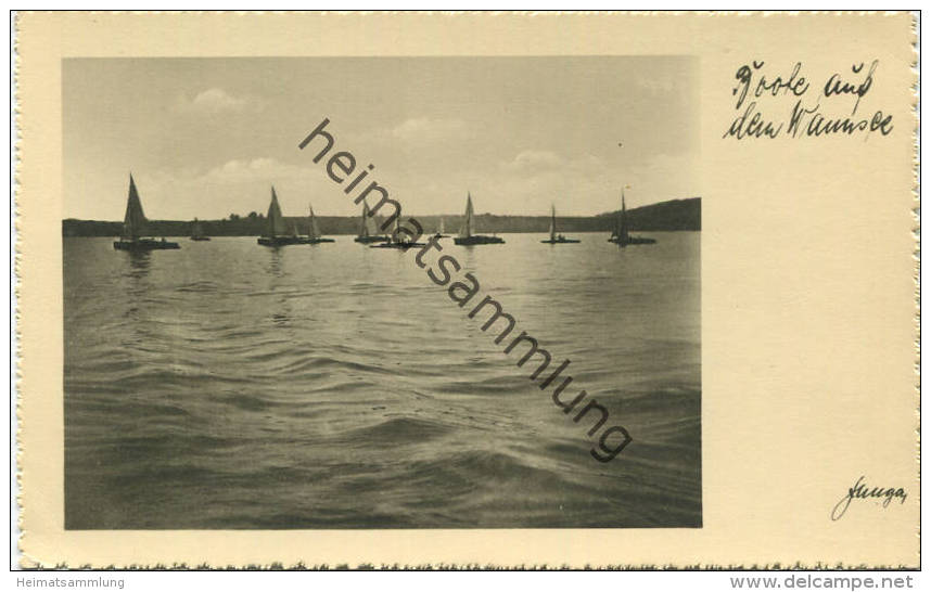 Berlin - Boote Auf Dem Wannsee - Foto-AK - Verlag Otto Junga Berlin - Wannsee