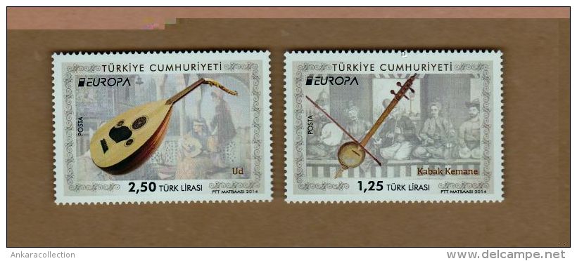 AC - TURKEY STAMP - EUROPA 2014 NATIONAL MUSIC INSTRUMENTS MNH ANKARA 09.05.2014 - Neufs