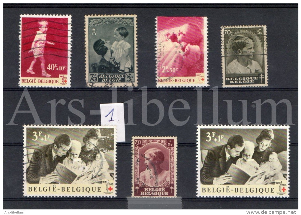 Lot Van 63 Postzegels / Royalty / Belgique / Belgium / Famille Royale / Dynastie / Koningshuis - Verzamelingen