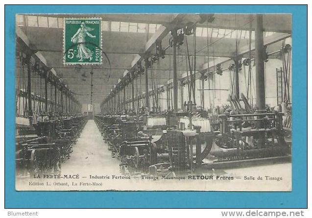 CPA Industrie Fertoise Tissage Mécanique RETOUR Frères Salle De Tissage LA FERTE-MACE 61 - La Ferte Mace