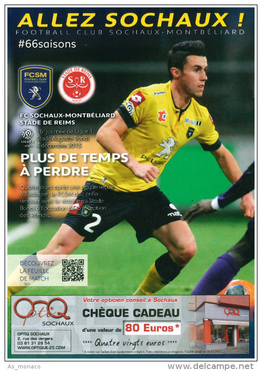 Programme FC Sochaux â€“ Stade Reims 2013/4 - Bücher