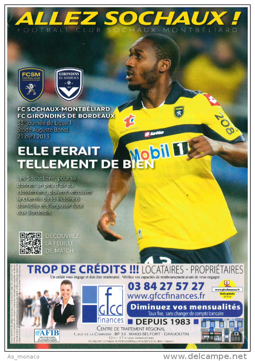 Programme FC Sochaux â€“ Bordeaux 2012/3 - Bücher