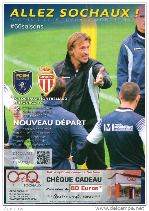 Programme FC Sochaux â€“ AS Monaco FC 2013/4 - Libros