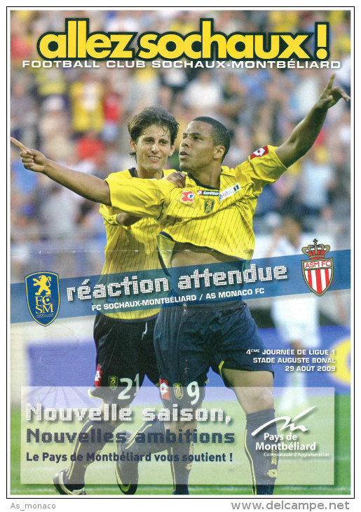 Programme FC Sochaux â€“ AS Monaco FC 2009/0 - Libros