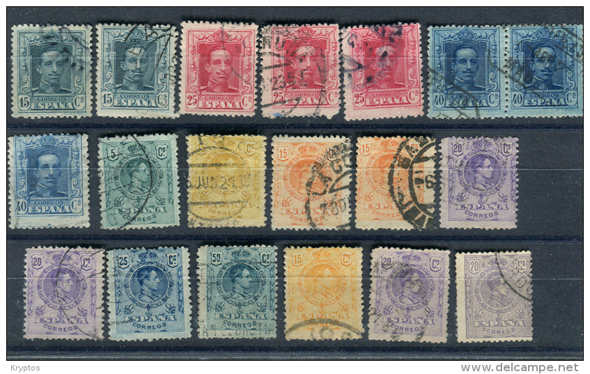 Spain. A Selection Of 19 Stamps - Collections