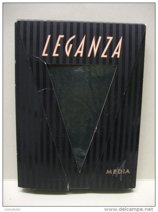 COLLANTS LEGANZA Media - Modèle 716 Romana : Vert Foncé - S / 8 1/2-9 / 36-38 - Neuf Dans Boîte D´origine - Bas