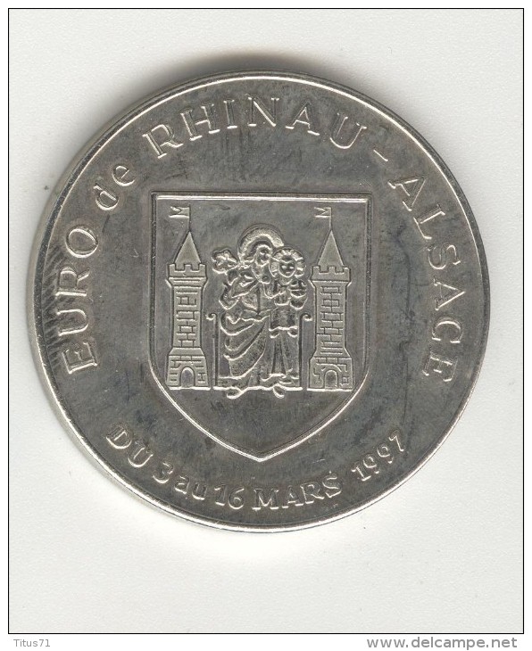 1,5 Euro - De Beaumont - Périgord / Euro De Rhinau Alsace ( Villes Jumelées ) -  3 Au 16 Marsi 1997 - Euros Des Villes