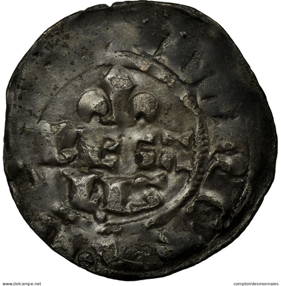 Monnaie, France, Double Parisis, TB, Billon, Duplessy:227 - 1285-1314 Philippe IV Le Bel