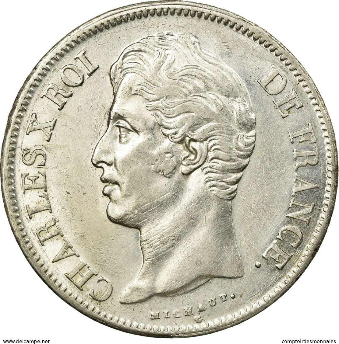 Monnaie, France, Charles X, 5 Francs, 1827, Lille, SUP, Argent, KM:728.13 - J. 5 Francs