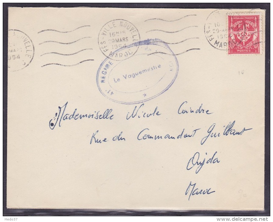 Cachets Militaires - Lettre - Cachets Militaires A Partir De 1900 (hors Guerres)