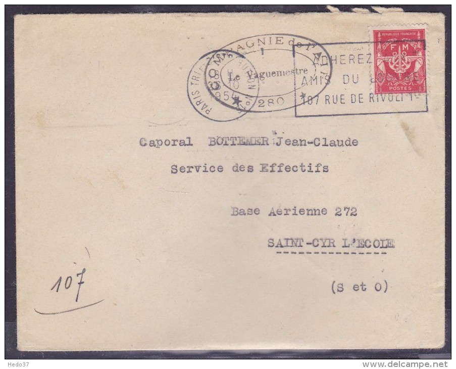 Cachets Militaires - Lettre - Cachets Militaires A Partir De 1900 (hors Guerres)