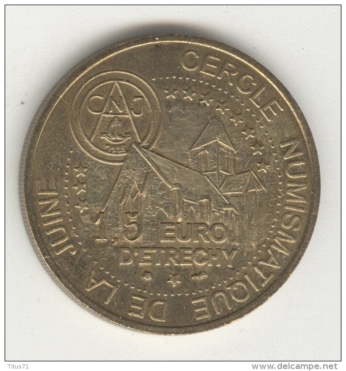 1,5 Euro D'Etrechy - 1996 - Cercle Numismatique De La Juine - Euros Des Villes