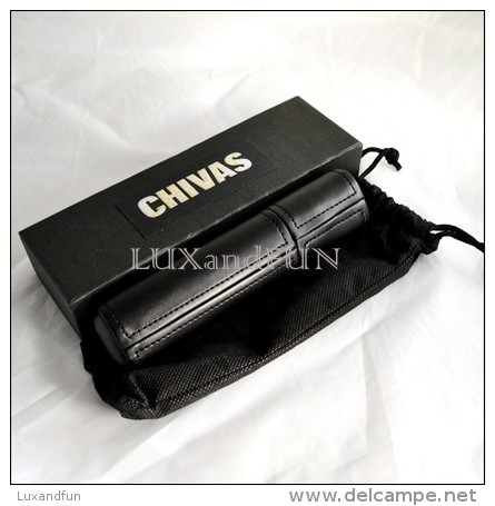 Chivas Leather Cigar Case - Porta Sigari Pelle - Never Used - Sigarenkokers