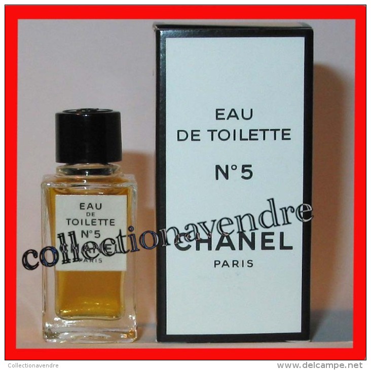 CHANEL : Miniature De Collection. N° 5, Eau De Toilette, Rare En 4,5ml, Avec Sa Boite, Parfait état - Miniatures Femmes (avec Boite)