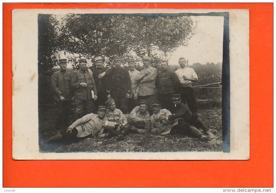 Militaire - Carte Photo  Groupe De Personnages - - Personen