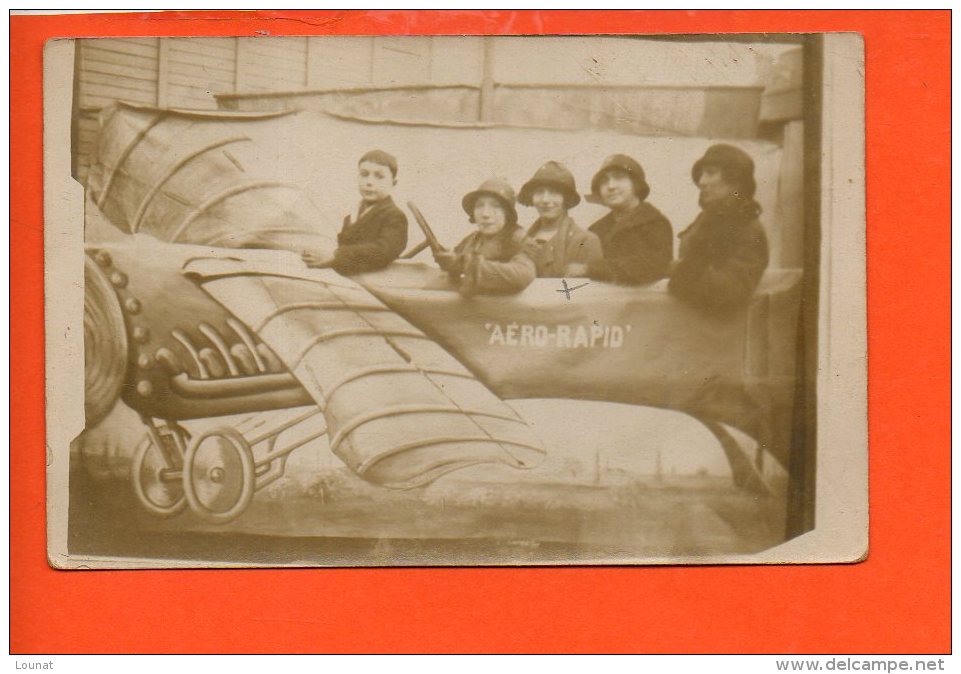 Carte Photo Avion "aéro Rapid" - Autres & Non Classés