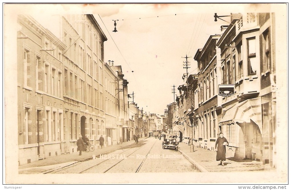 HERSTAL   ---   Rue Saint-Lambert   (  Automobile Ancienne ) - Herstal