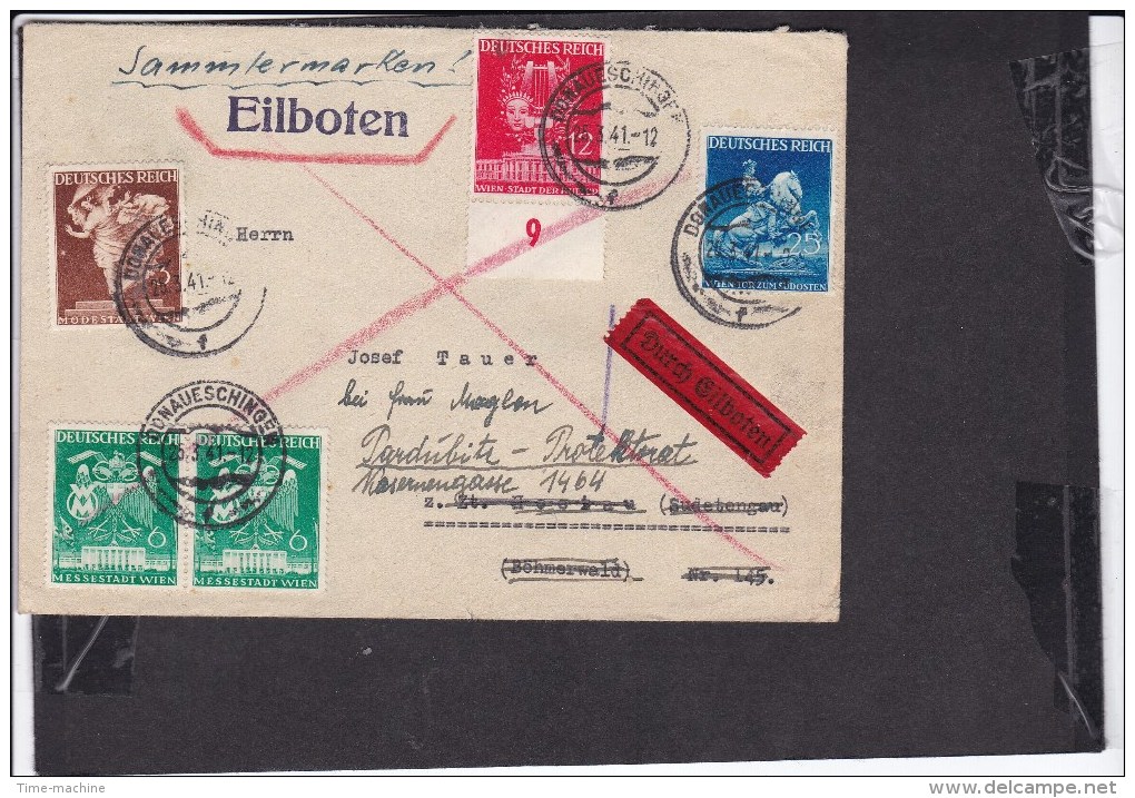 Deutsches Reich Eilbrief 1941 Stempel Donaueschingen - Briefe U. Dokumente