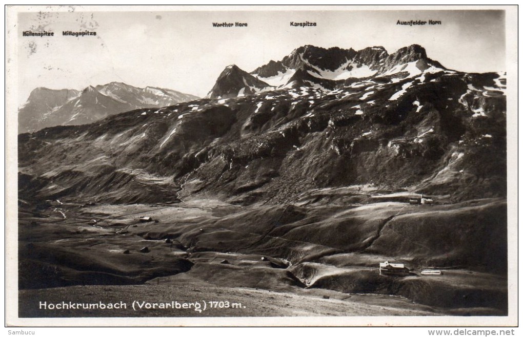 Hochkrumbach (Vorarlberg) 1703 M 1934 - Warth